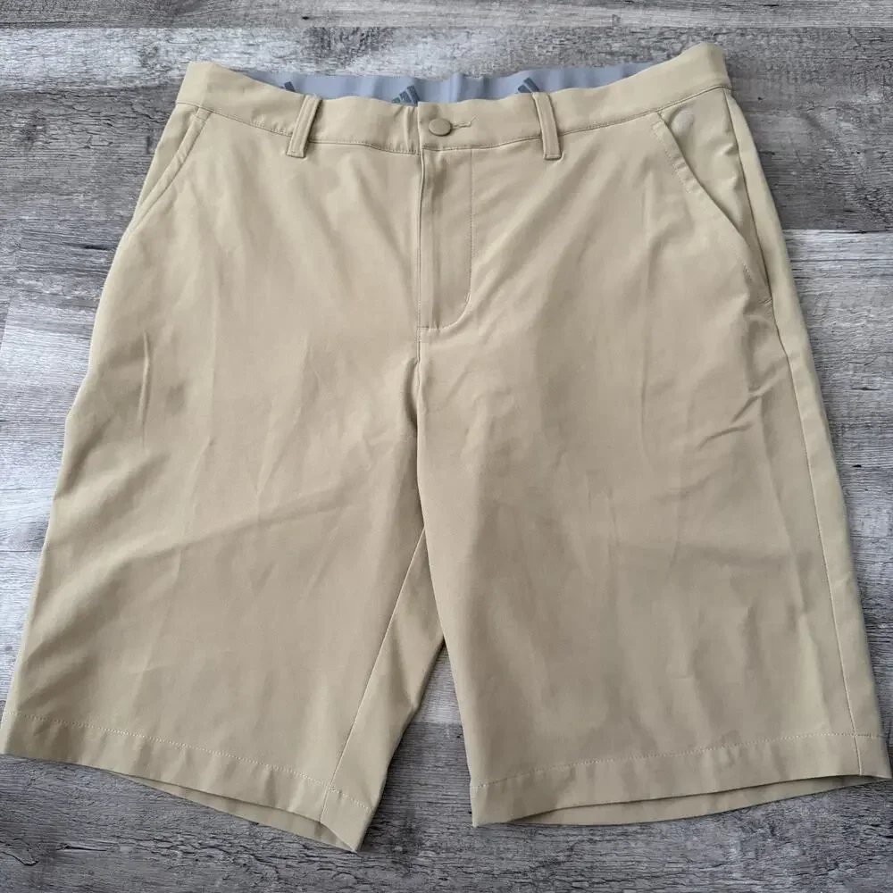 Adidas Golf Ultimate365 Shorts Mens 32 Hemp Beige 10
